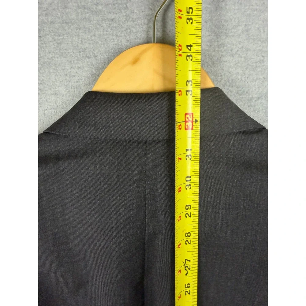 Brooks Brothers 1818 Madison Blazer 42L Mens Charcoal Gray 100% Wool Italy Sport